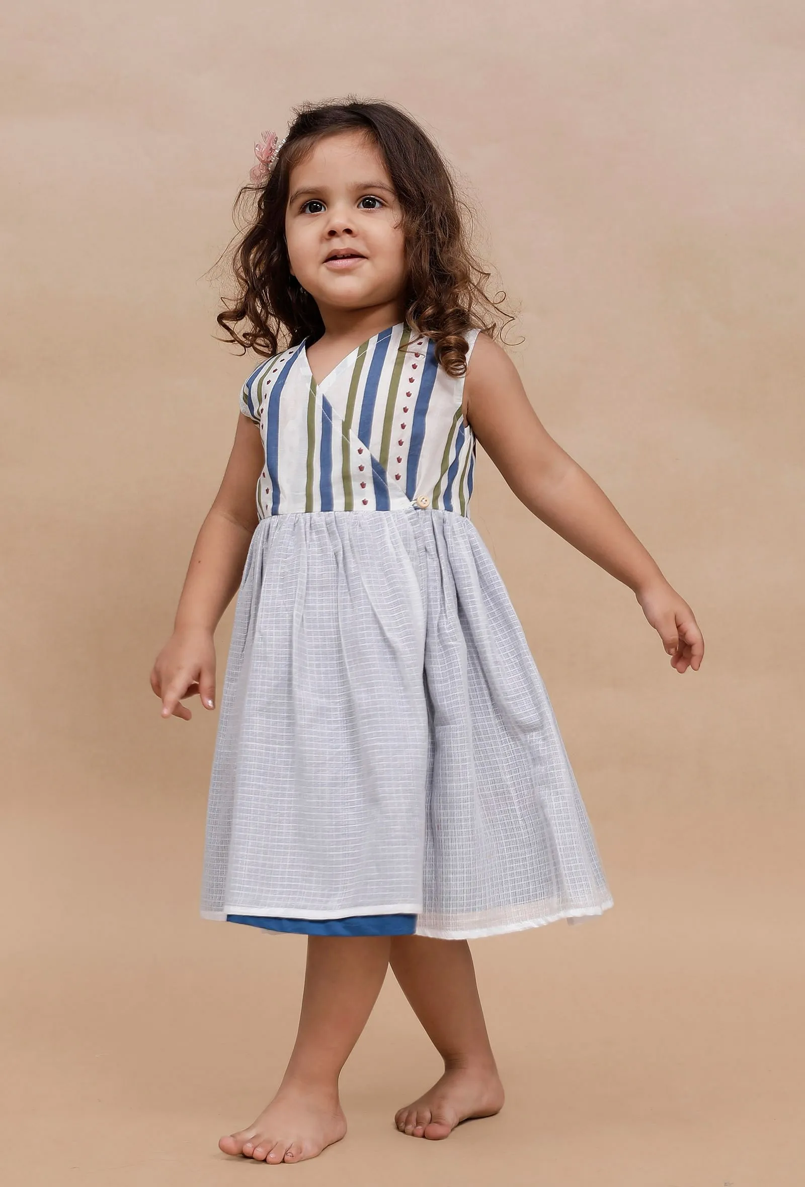 Off-white multi colored striped Dress