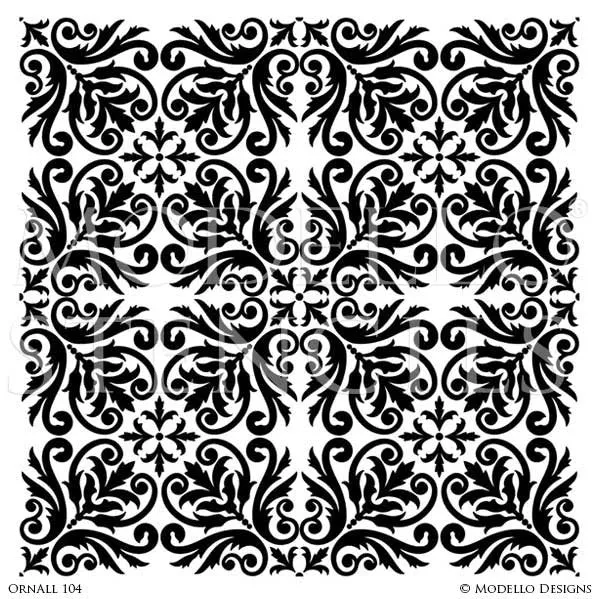OrnAll104 Custom Vinyl Stencil