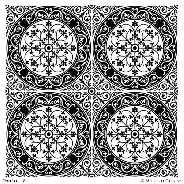OrnAll118 Custom Vinyl Stencil