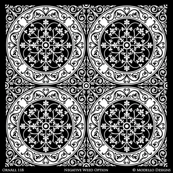 OrnAll118 Custom Vinyl Stencil