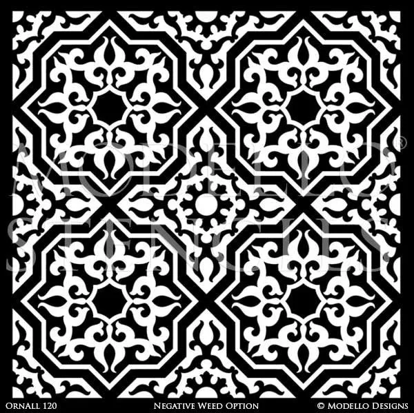 OrnAll120 Custom Vinyl Stencil