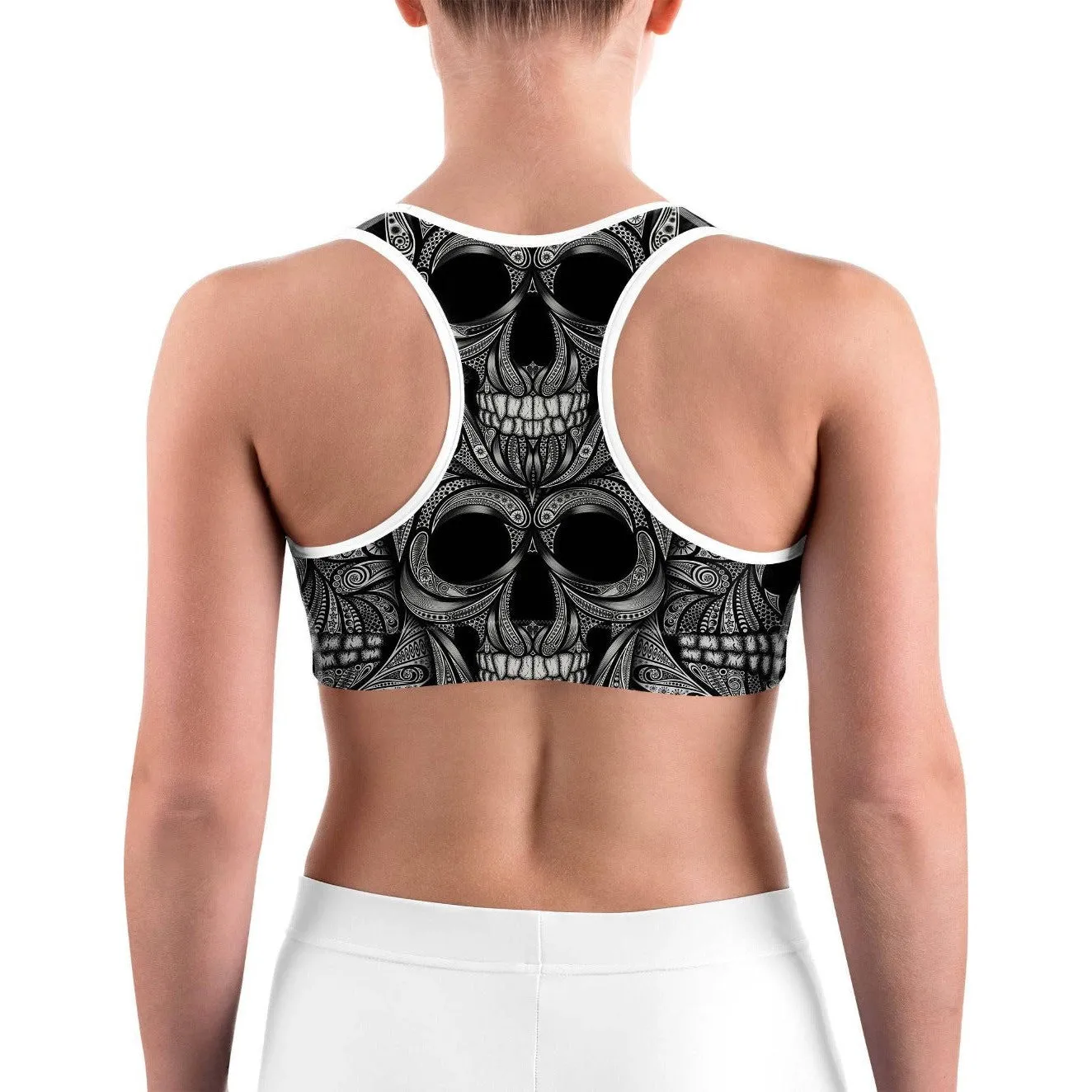 Ornamental Skull Sports Bra