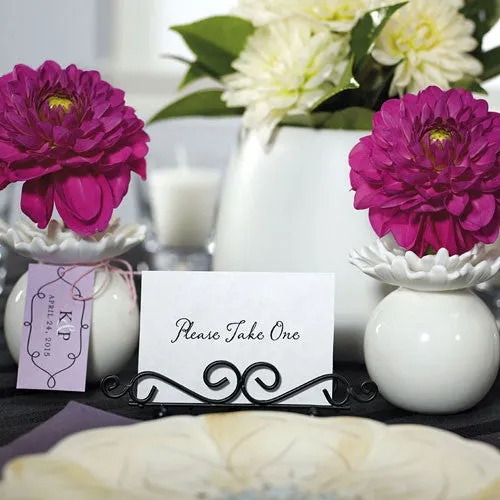 Ornamental Wire Stationery Place Card Holder (Pack of 6)