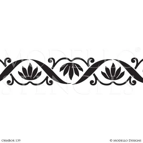 OrnBor139 Custom Border Stencil
