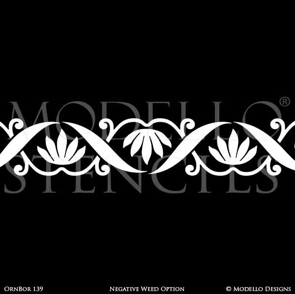 OrnBor139 Custom Border Stencil