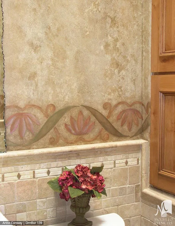OrnBor139 Custom Border Stencil