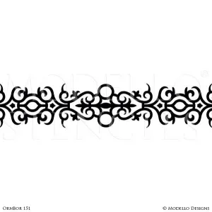 OrnBor151 Custom Border Stencil