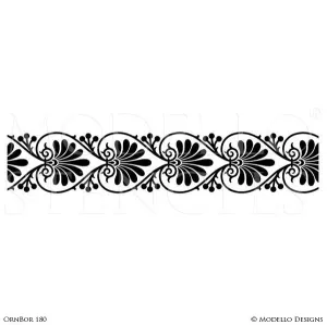 OrnBor180 Custom Border Stencil