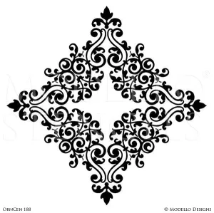 OrnCen188 Custom Medallion Stencil