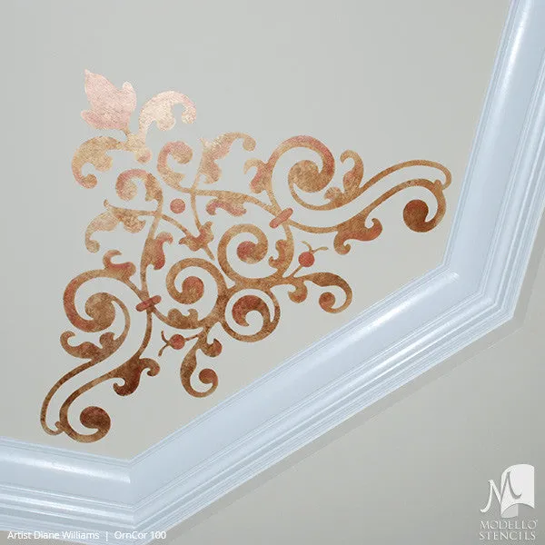 OrnCor100 Custom Corner Stencil