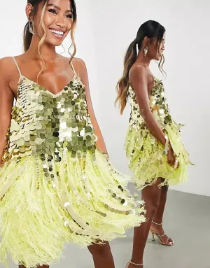 Paillette Sequin Stylish Mini Dress