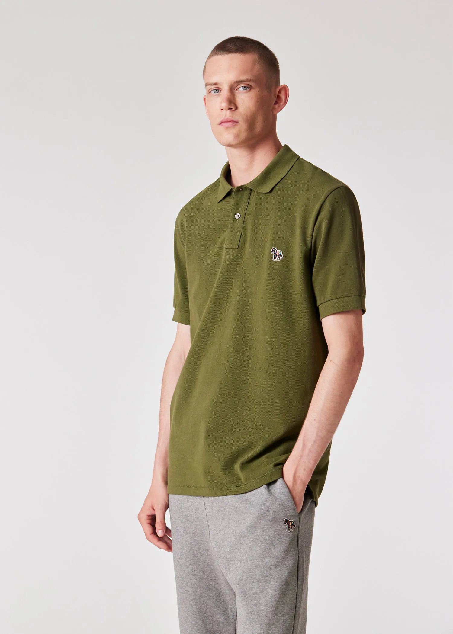 Paul Smith Organic Cotton Zebra Polo - Green