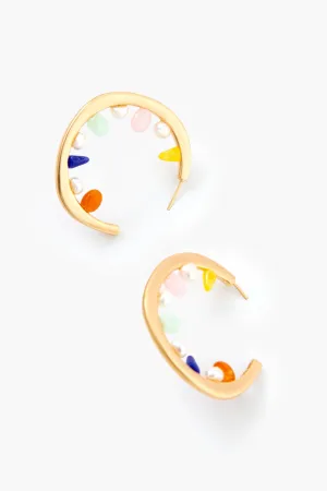 Pearl Multi Goldie Earring