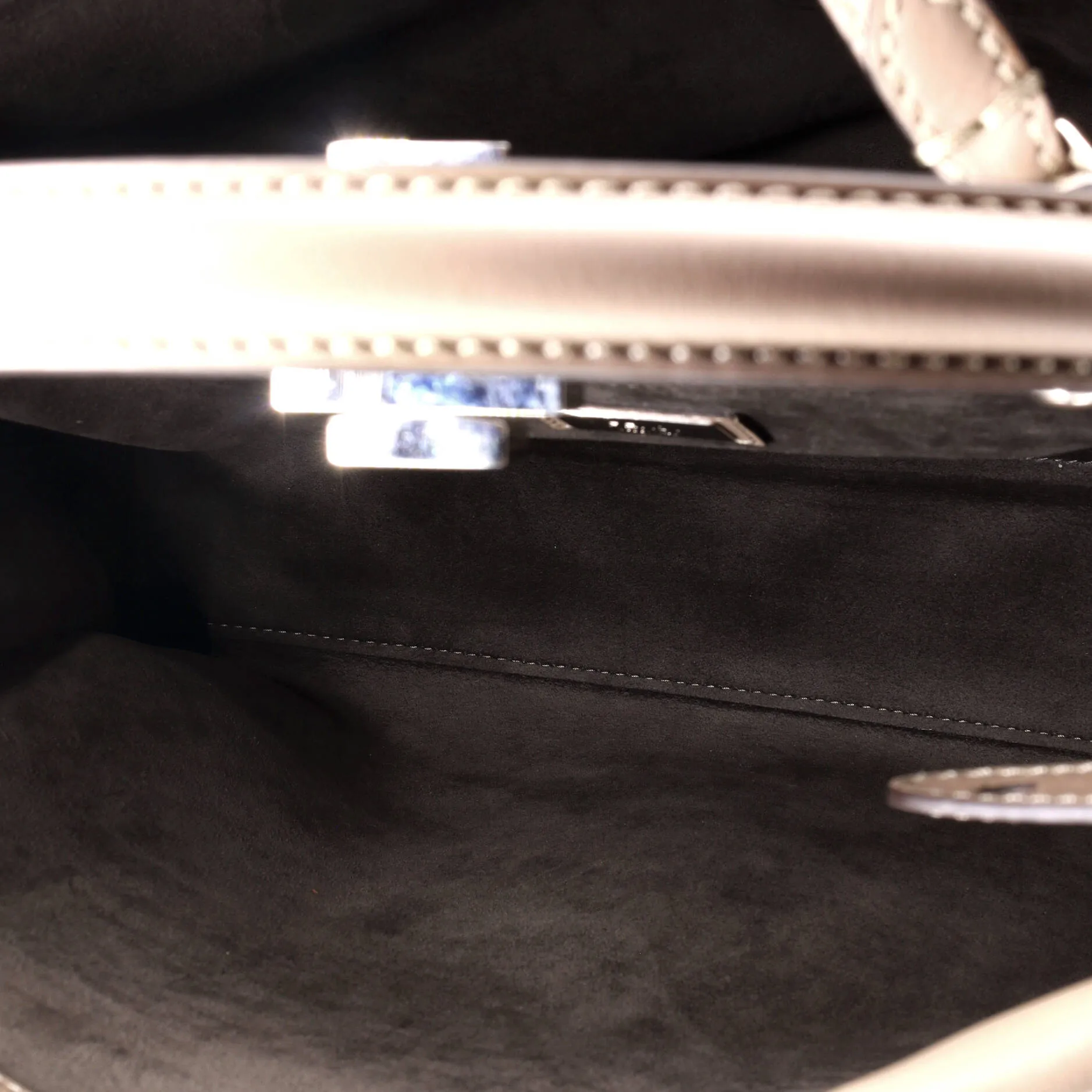 Peekaboo Bag Leather with Tortoise Detail Large