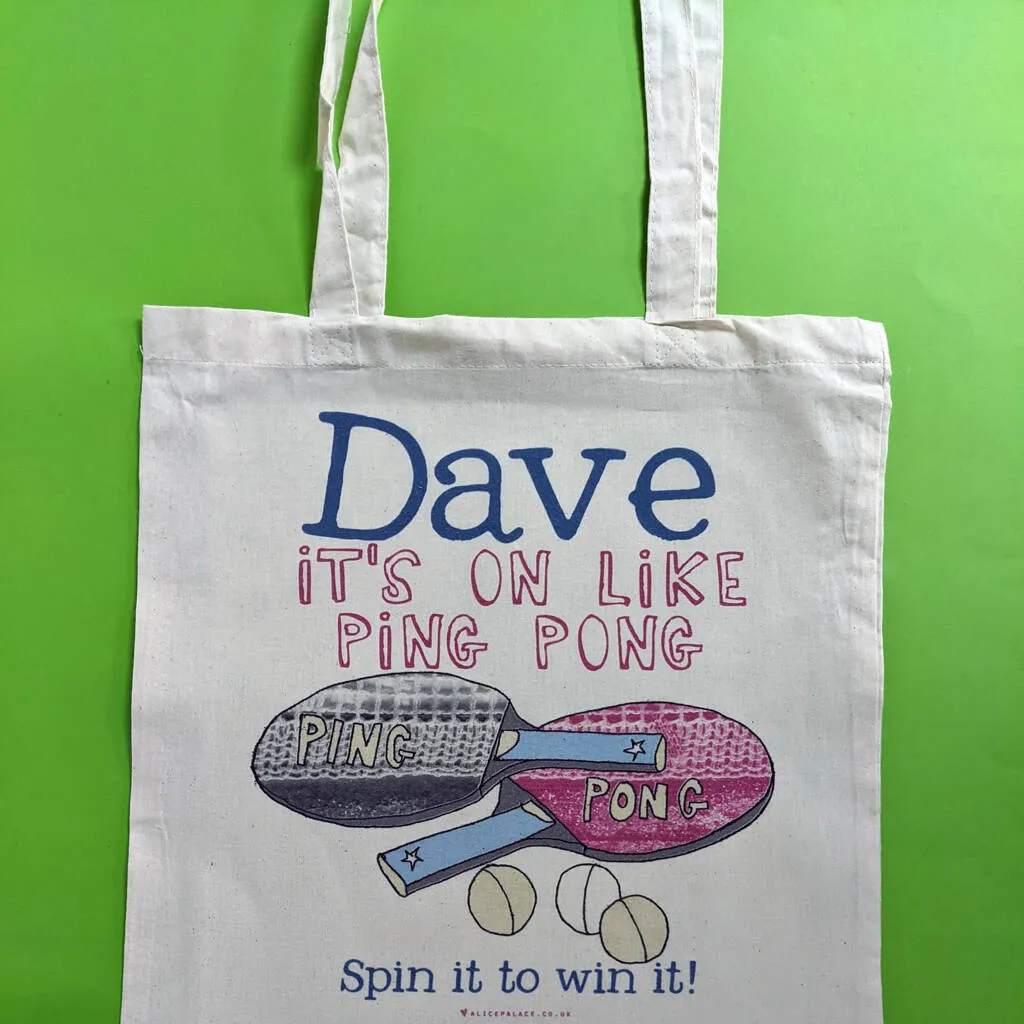 Personalised Table Tennis Kit Bag