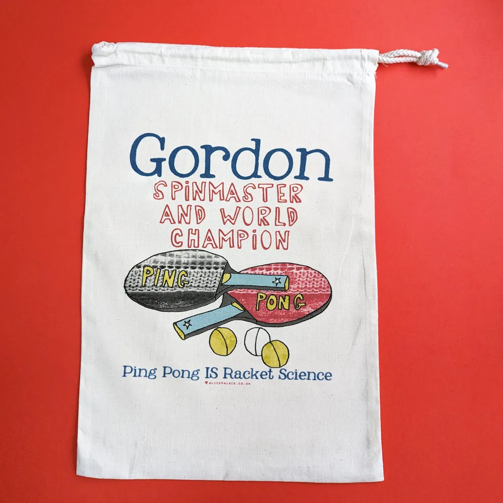Personalised Table Tennis Kit Bag