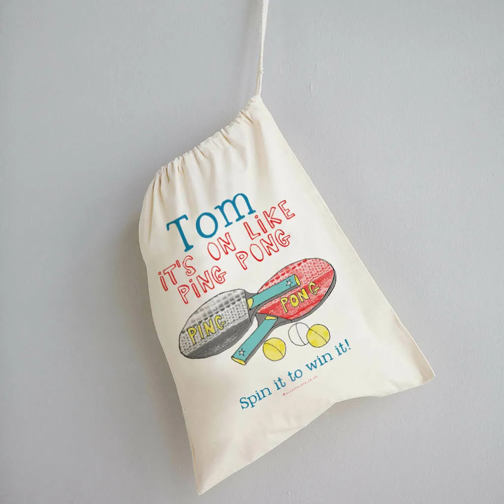 Personalised Table Tennis Kit Bag