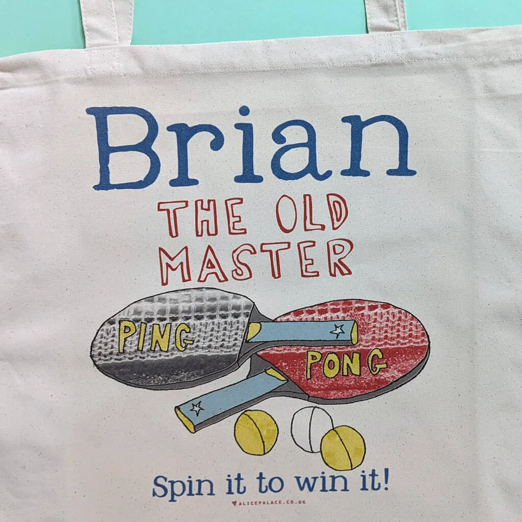 Personalised Table Tennis Kit Bag