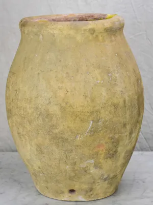 Petite 19th Century French olive jar from Biot