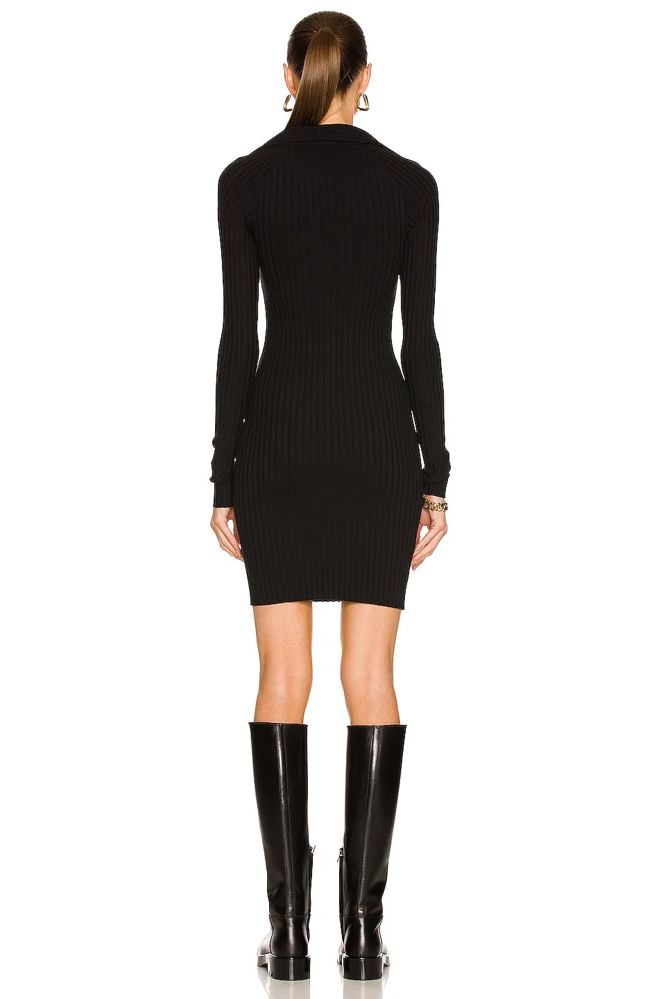 Pima Long Stylish Sleeve Mini Dress