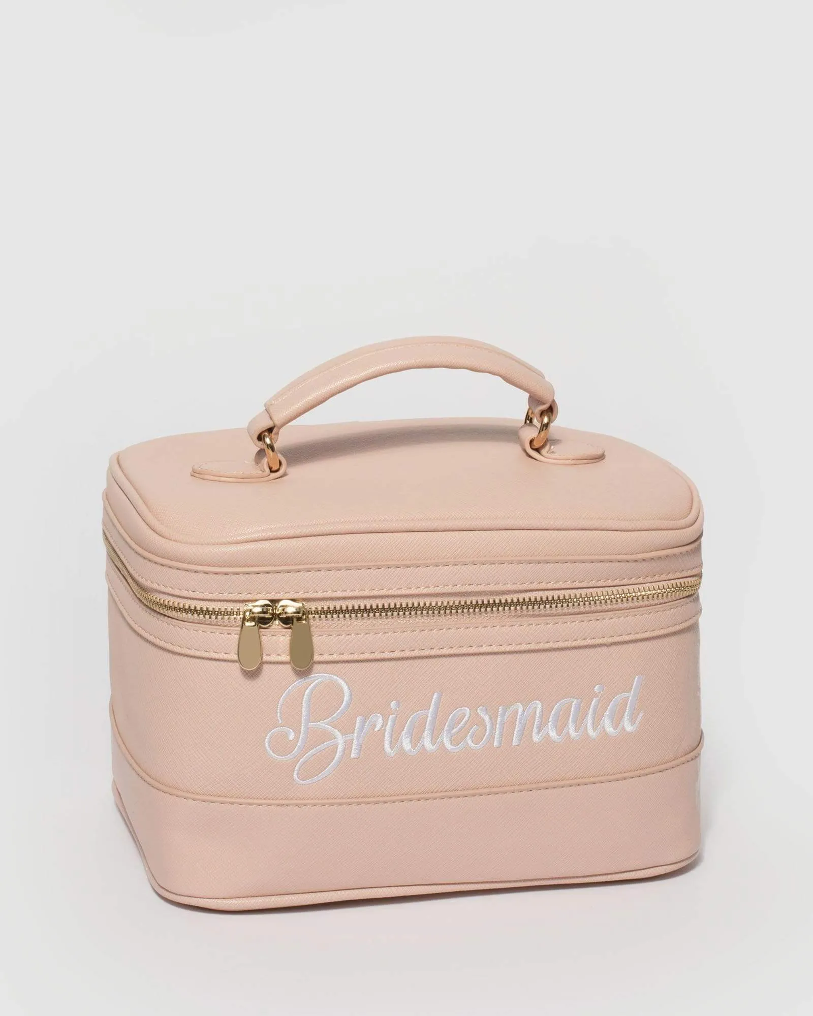 Pink Bridesmaid Cosmetic Case