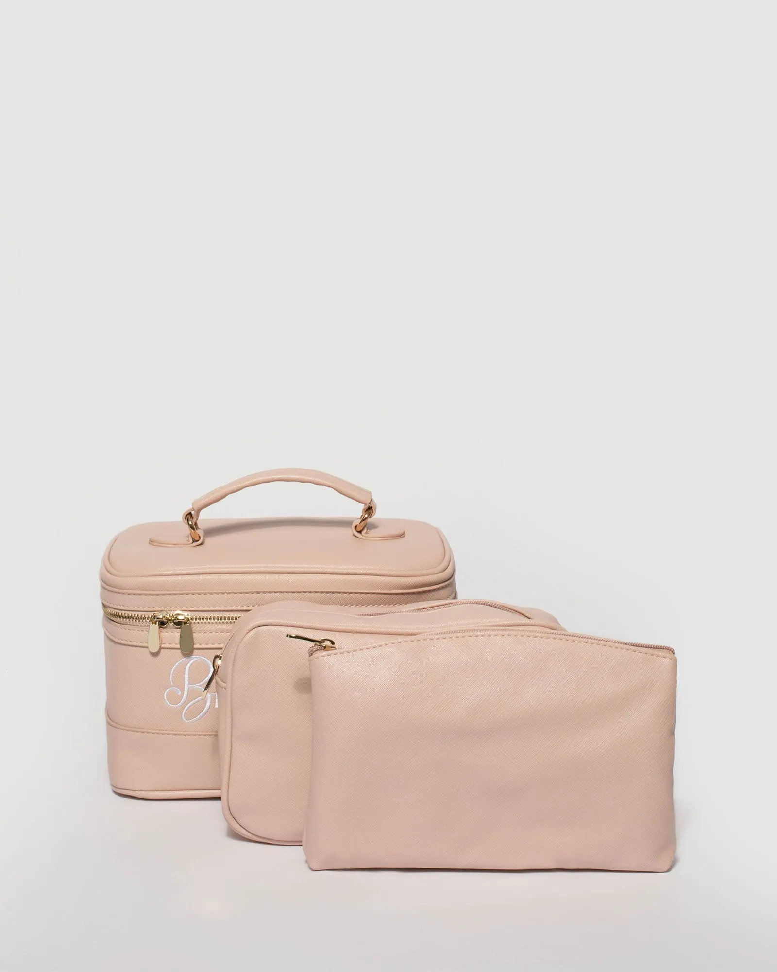 Pink Bridesmaid Cosmetic Case