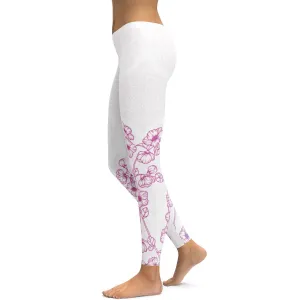 Pink Sakura Leggings