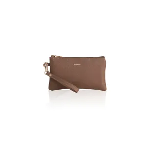 Polly Leather  Pouch - Biscotti