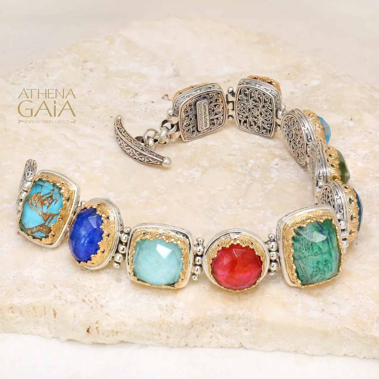 Pop Rocks Multi-Colored Link Bracelet