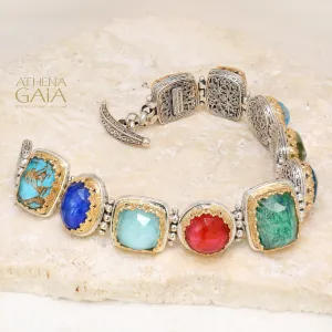 Pop Rocks Multi-Colored Link Bracelet