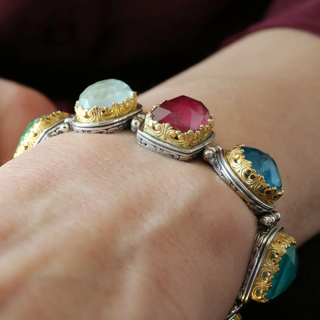 Pop Rocks Multi-Colored Link Bracelet