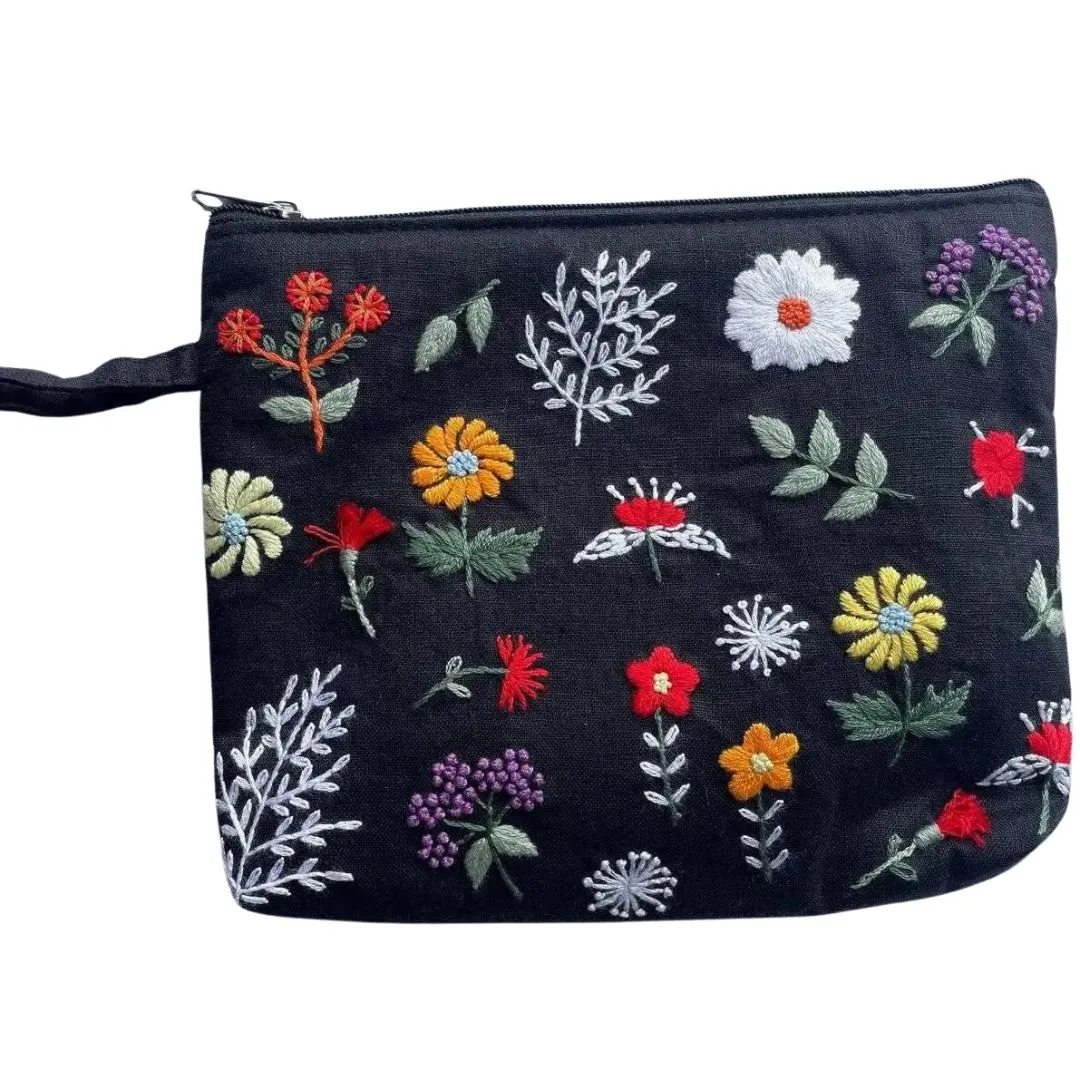 QECF Flowers Cosmetic Bag