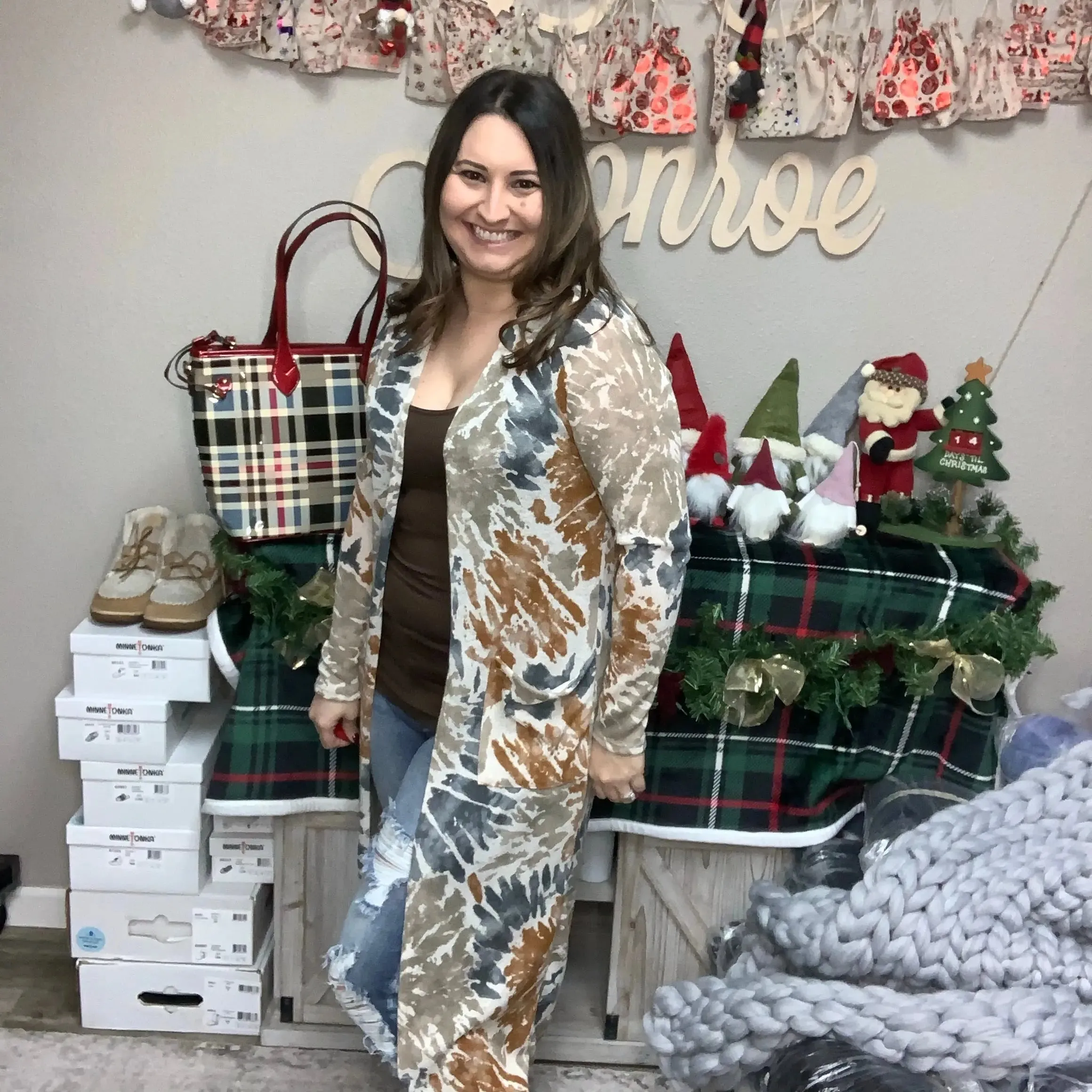 "Meerkat" Multi Colored Long Duster Cardigan