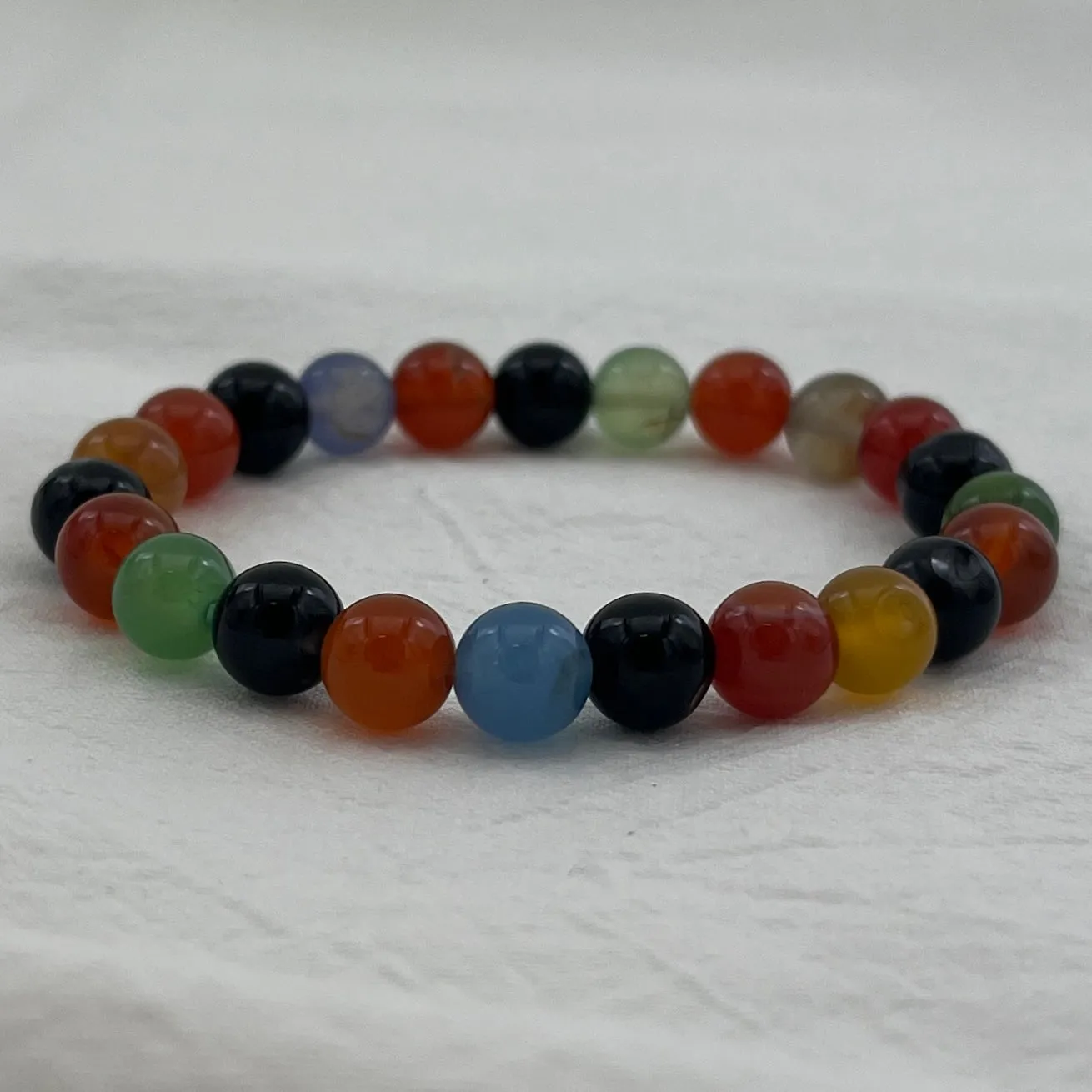 Rainbow Beaded Stylish Stretchy Bracelet - Stylish Energy