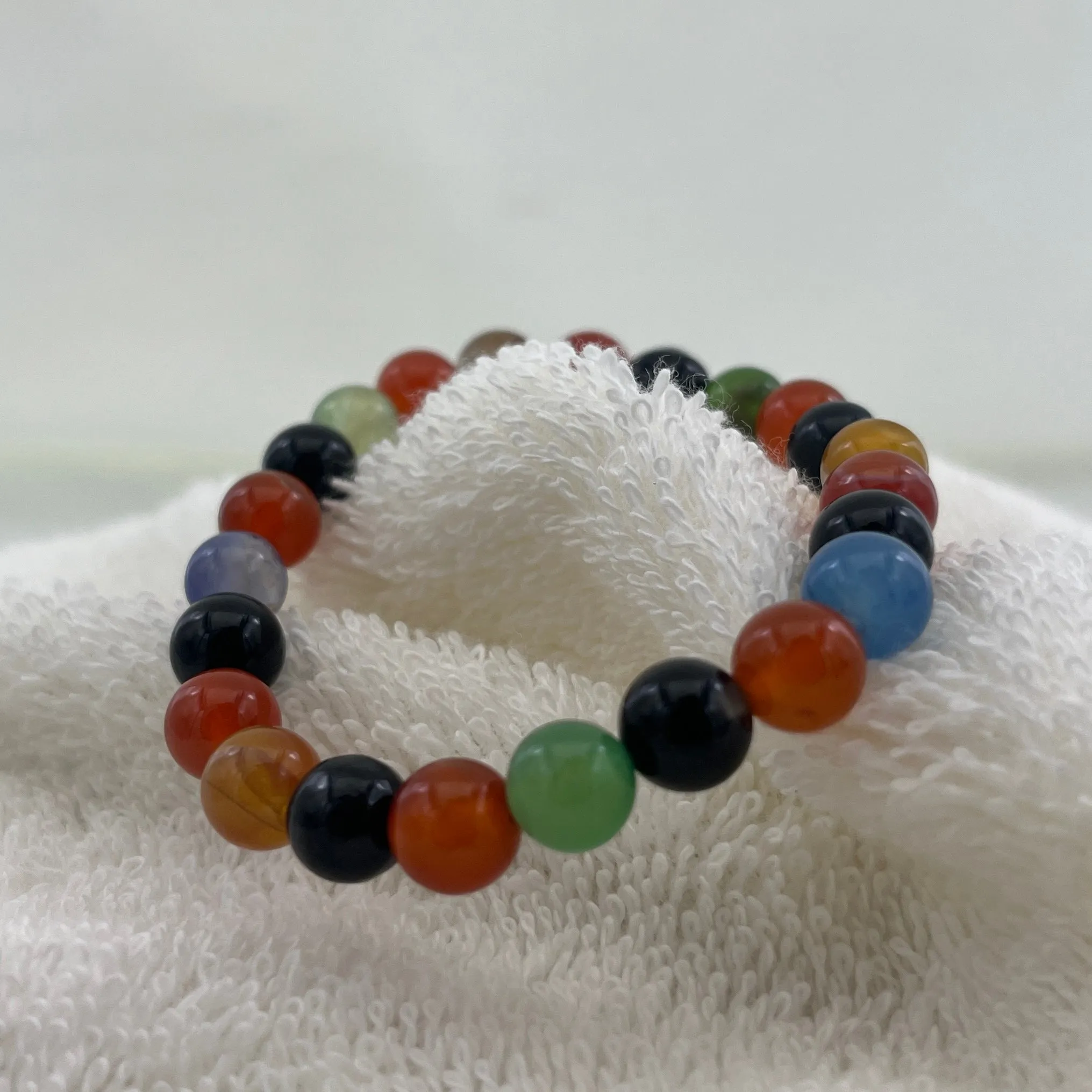 Rainbow Beaded Stylish Stretchy Bracelet - Stylish Energy
