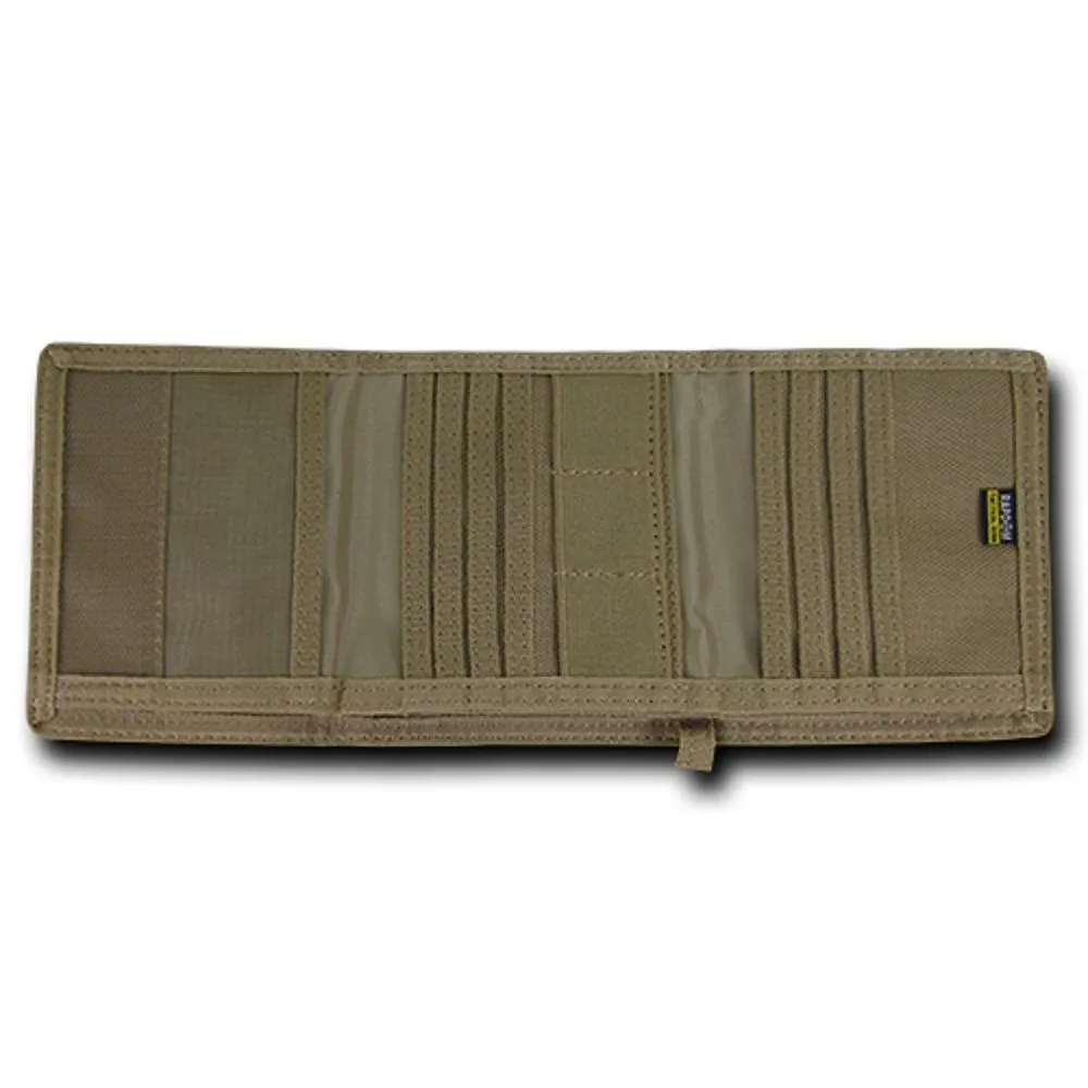 RapDom USA Tonal Khaki American Flag Tactical Tri-Fold Wallet