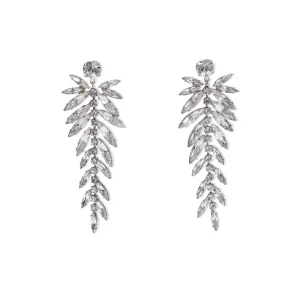 Rhea Crystal Hang Earrings