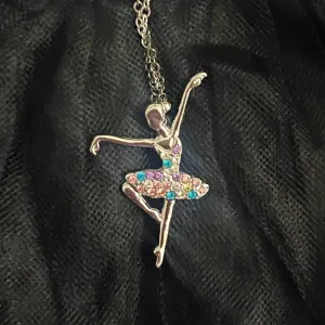 Rhinestone Ballerina Passe Necklace