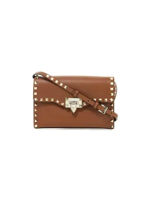 Rockstud Grainy Leather Crossbody Bag