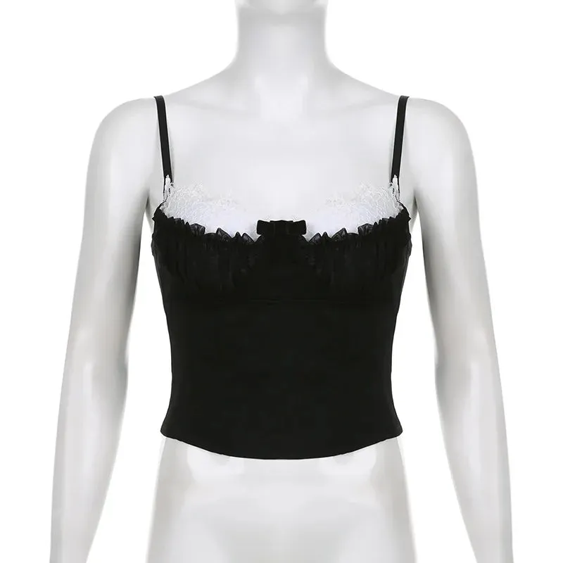 Ruched Patchwork Stylish Bustier Top