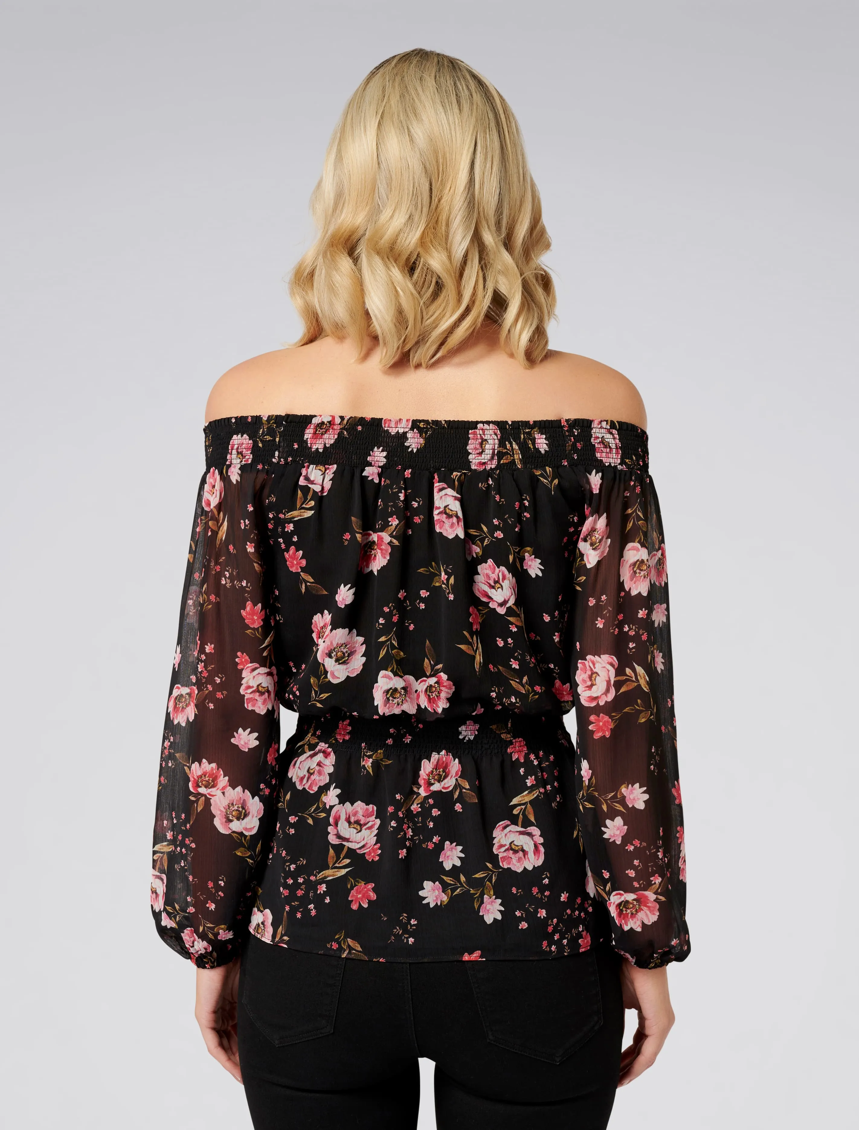 Sammy Smocked Waist Bardot