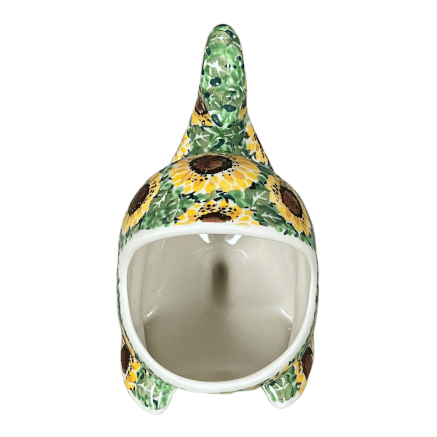Scrubby Holder, Fish Shaped, 6.75" in "Sunflower Field" by Ceramika Artystyczna | AF28-U4737