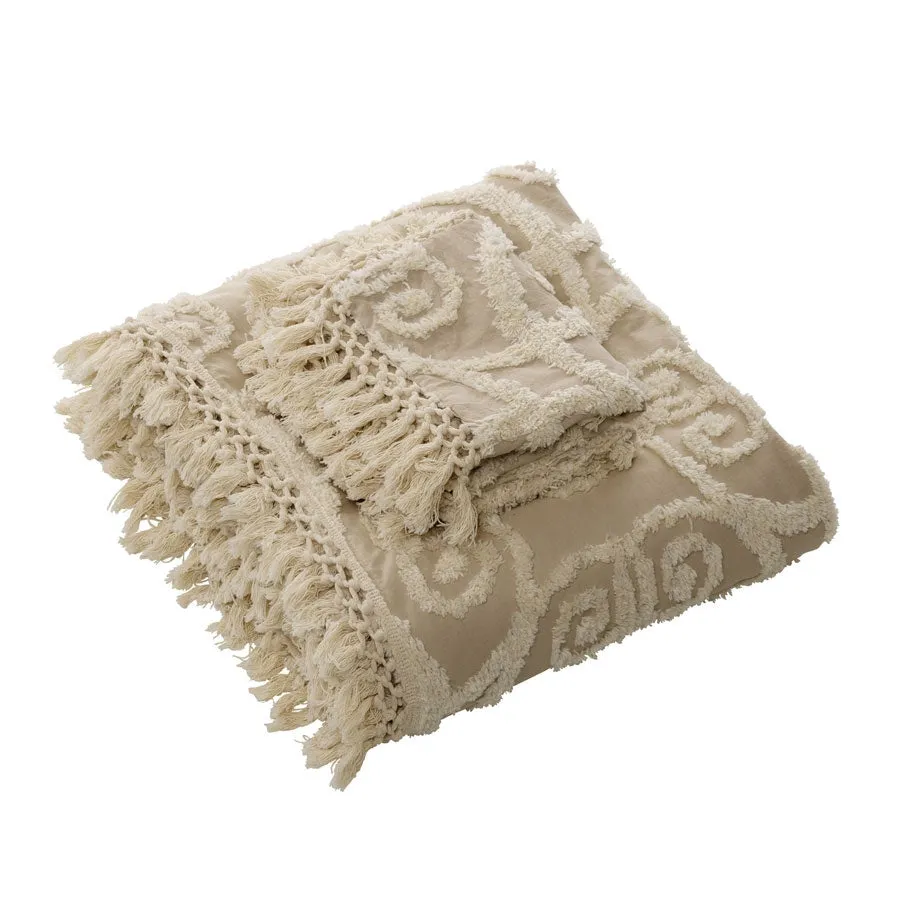 Sheba Taupe Bedspread Set by Bianca Double Size