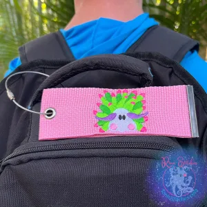 Sheep Nudibranch Luggage Tag, Personalized Embroidered Bag Tag for all your Travel needs