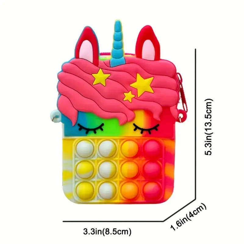 Shoulder Bag Fidget Toys Pop Fidget Backpack Toy
