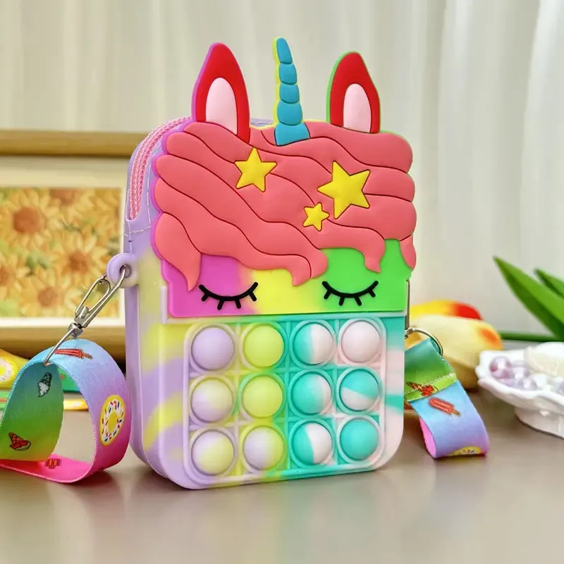 Shoulder Bag Fidget Toys Pop Fidget Backpack Toy