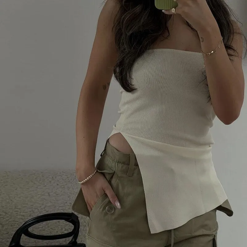 Side Slit Stylish Tube Top