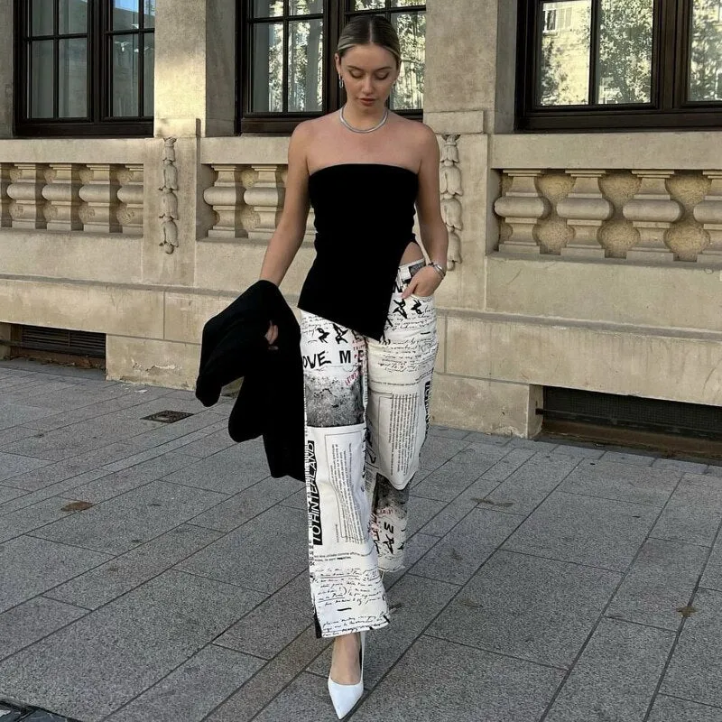 Side Slit Stylish Tube Top
