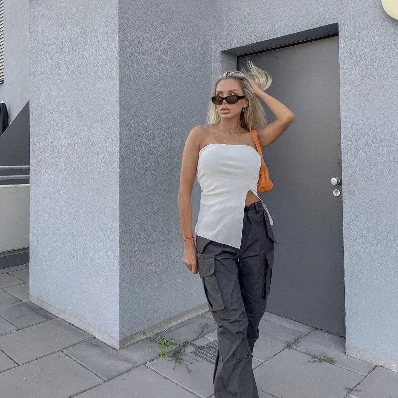 Side Slit Stylish Tube Top