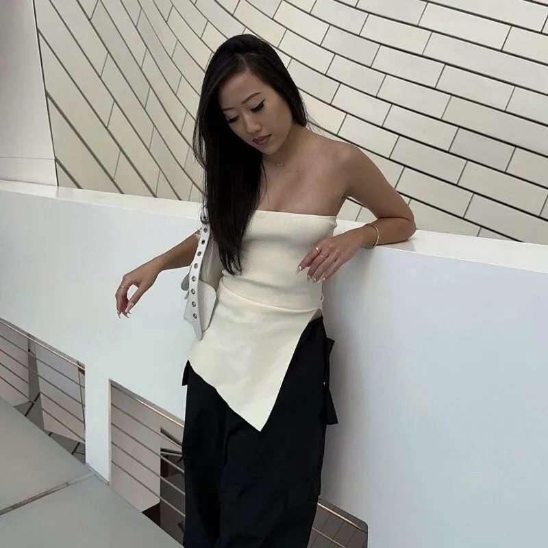 Side Slit Stylish Tube Top